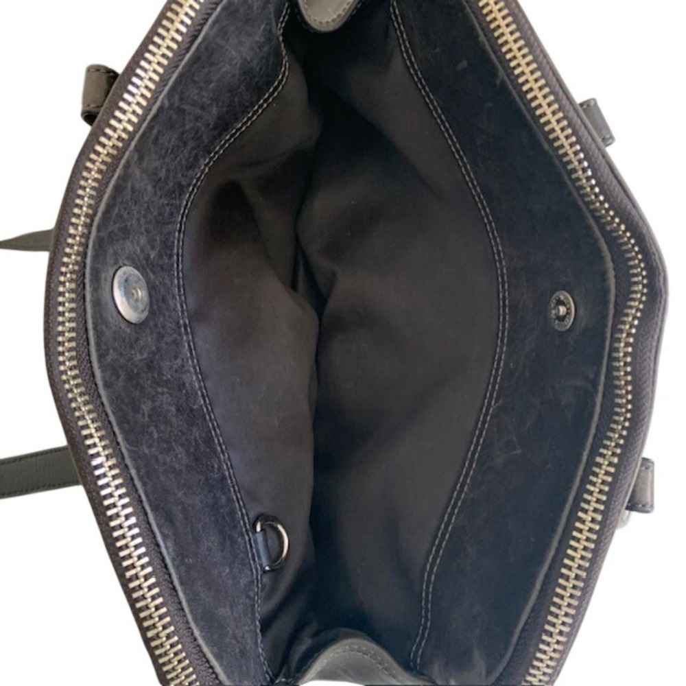 Coach Bonnie Satchel Black Leather Y2K Shoulder Bag 12695 Silver Hardware - Picture 7 of 13
